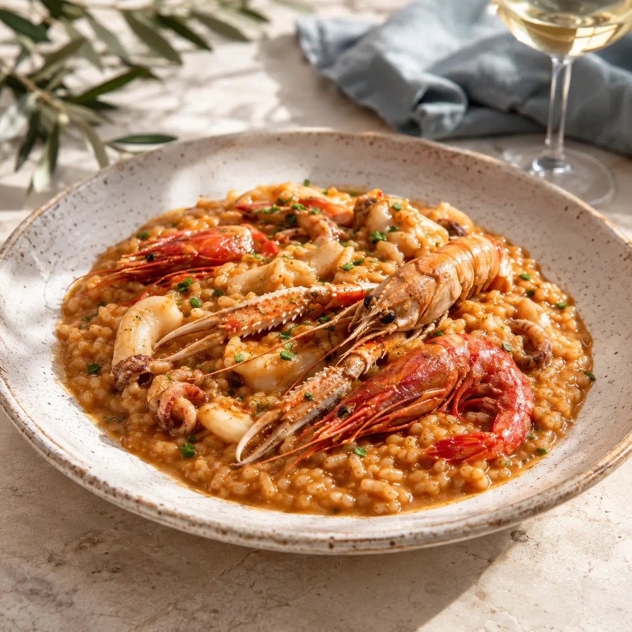 Arroz meloso de marisco