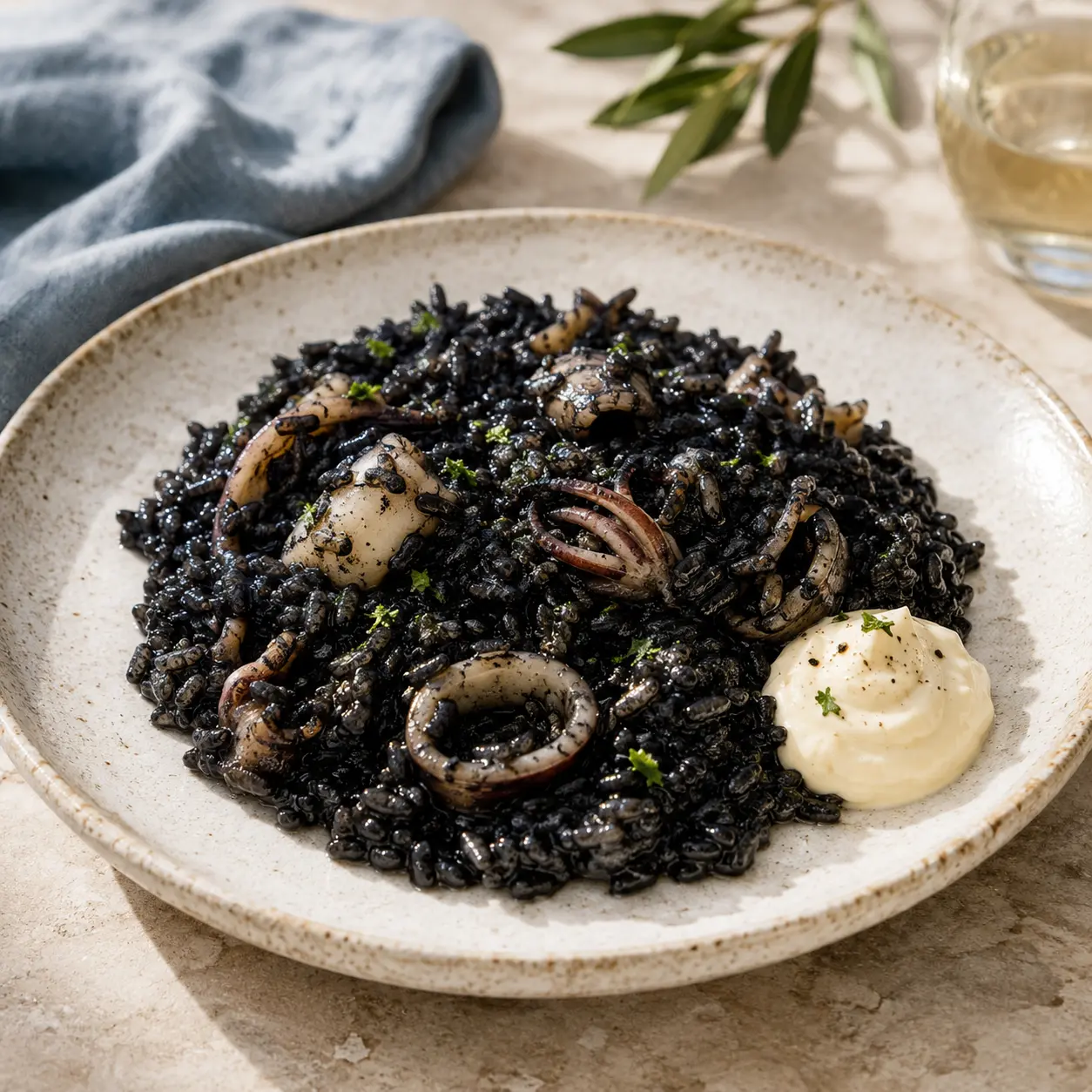 Arroz negro con sepia
