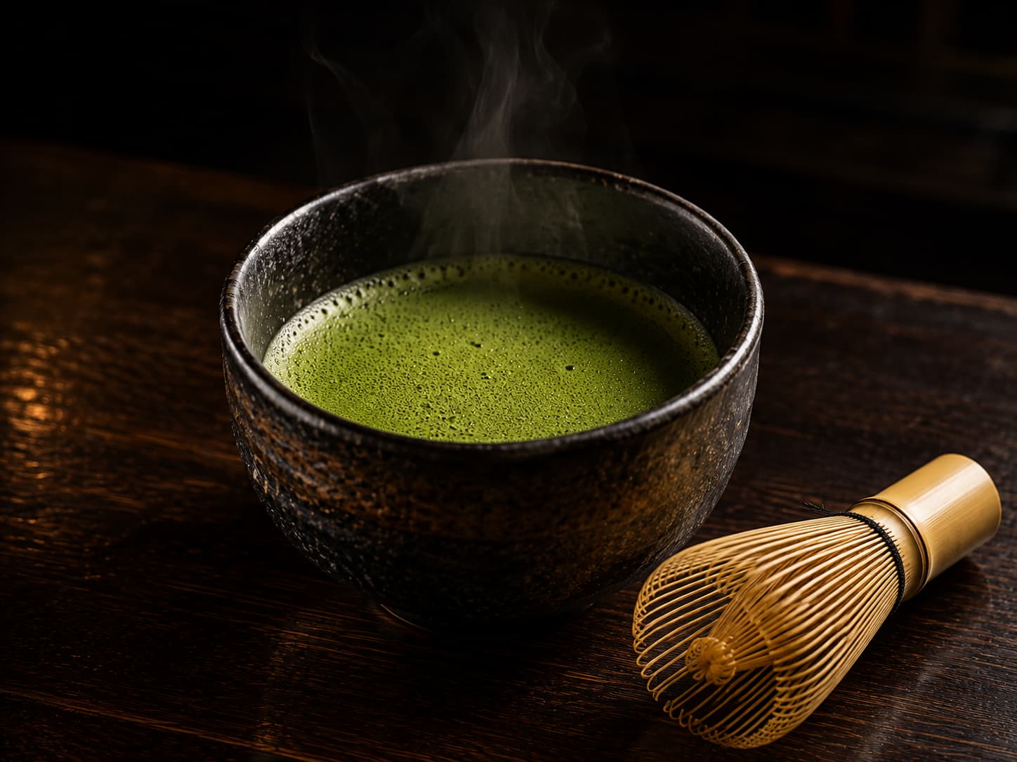 Té verde matcha caliente