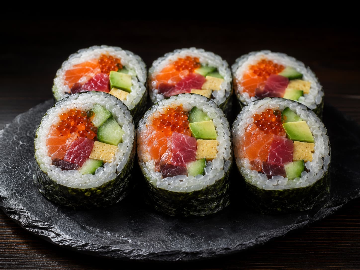 Futomaki mixto (6 cortes)