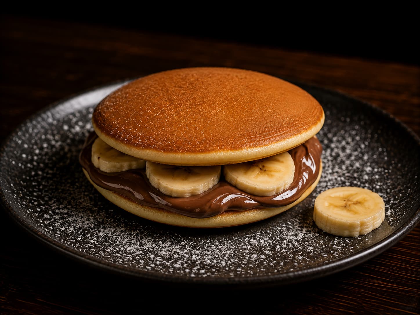 Dorayaki de nutella y plátano