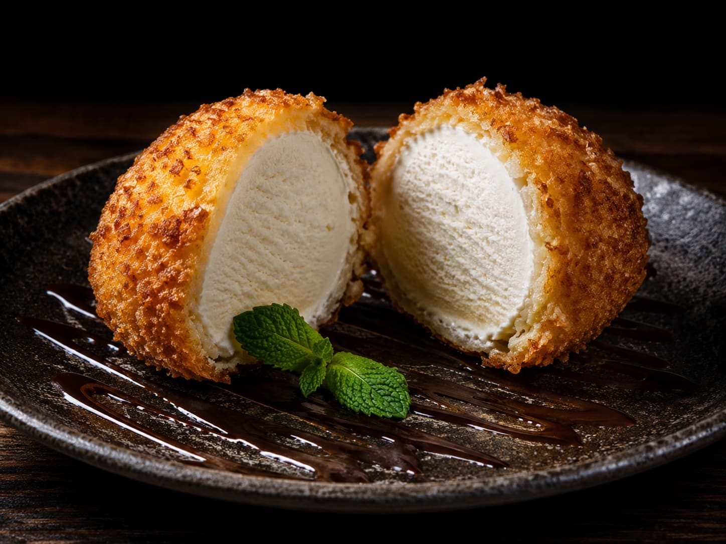 Tempura de helado
