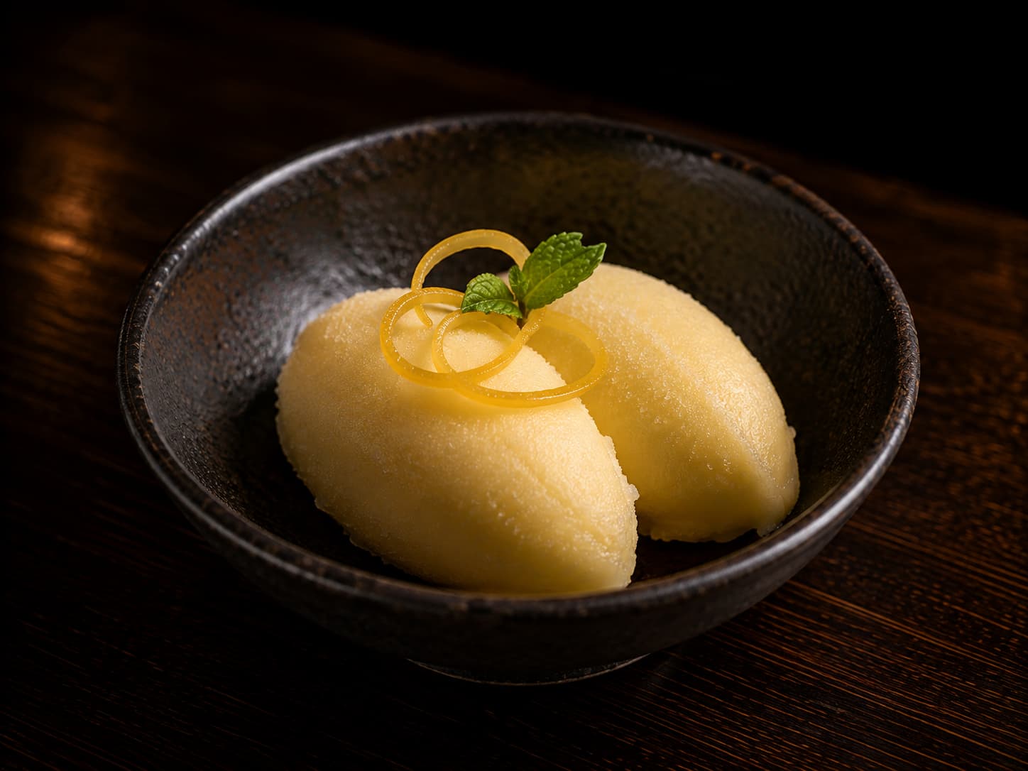Sorbete de yuzu