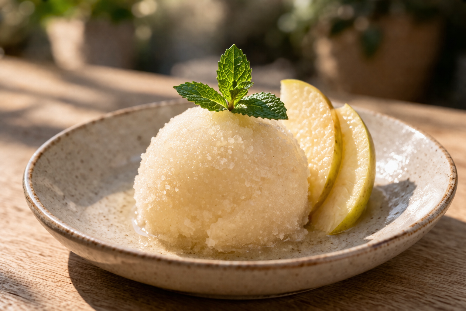 Sorbete de manzana reineta