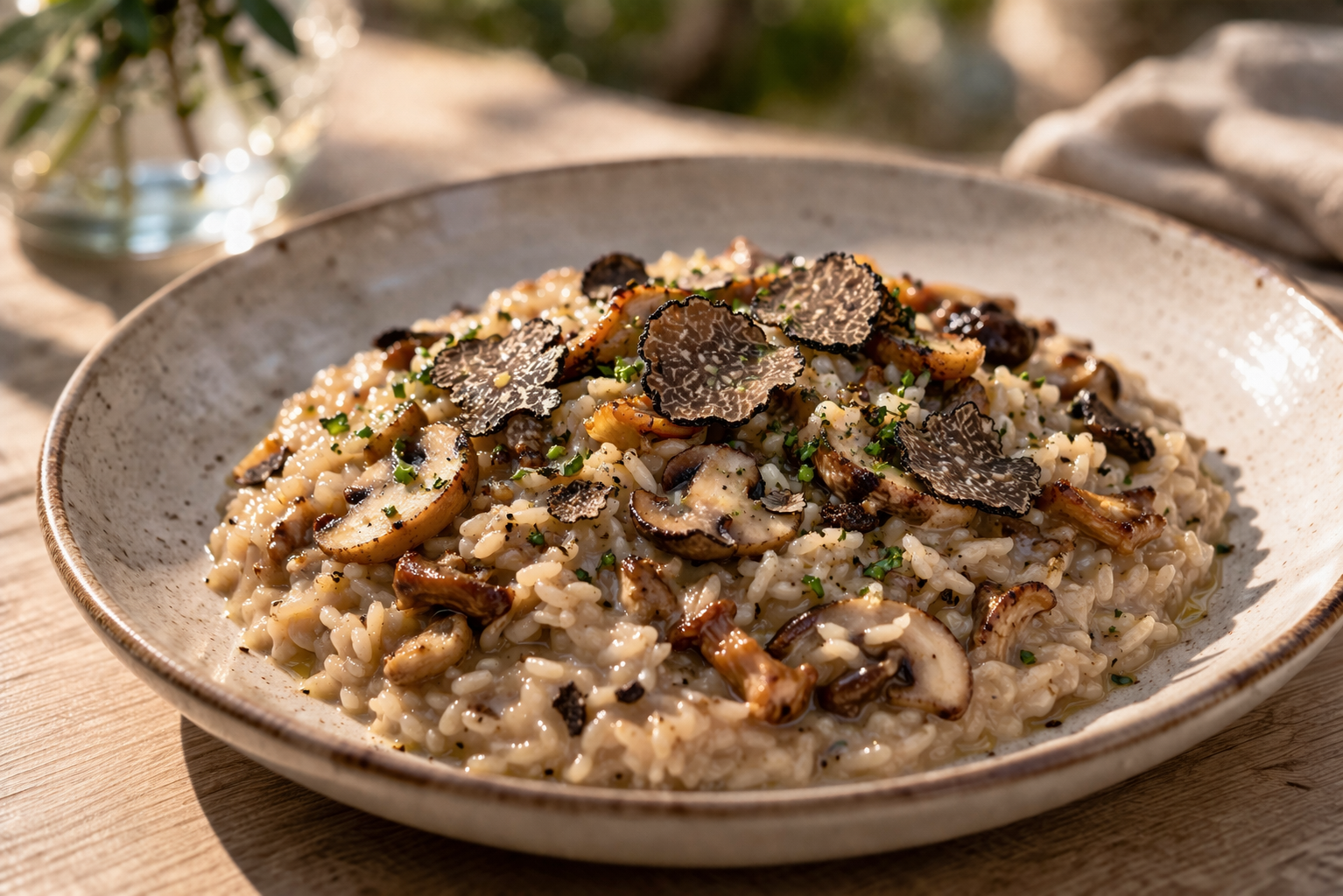 Risotto de setas y trufa