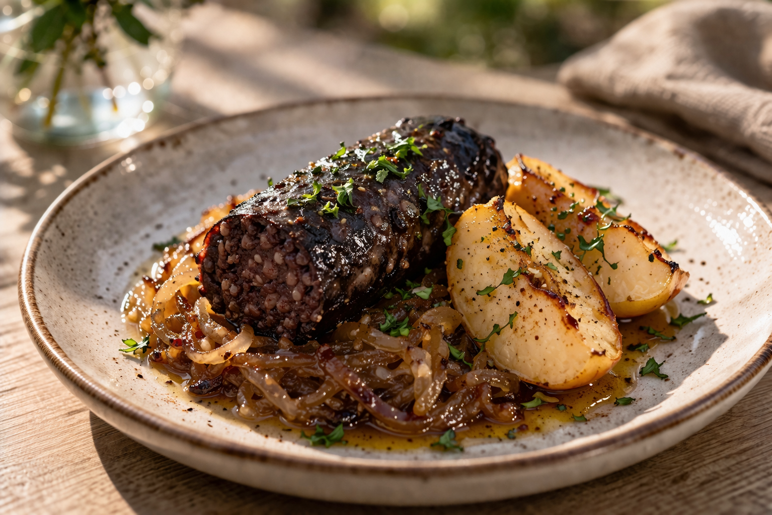 Morcilla de cebolla caramelizada