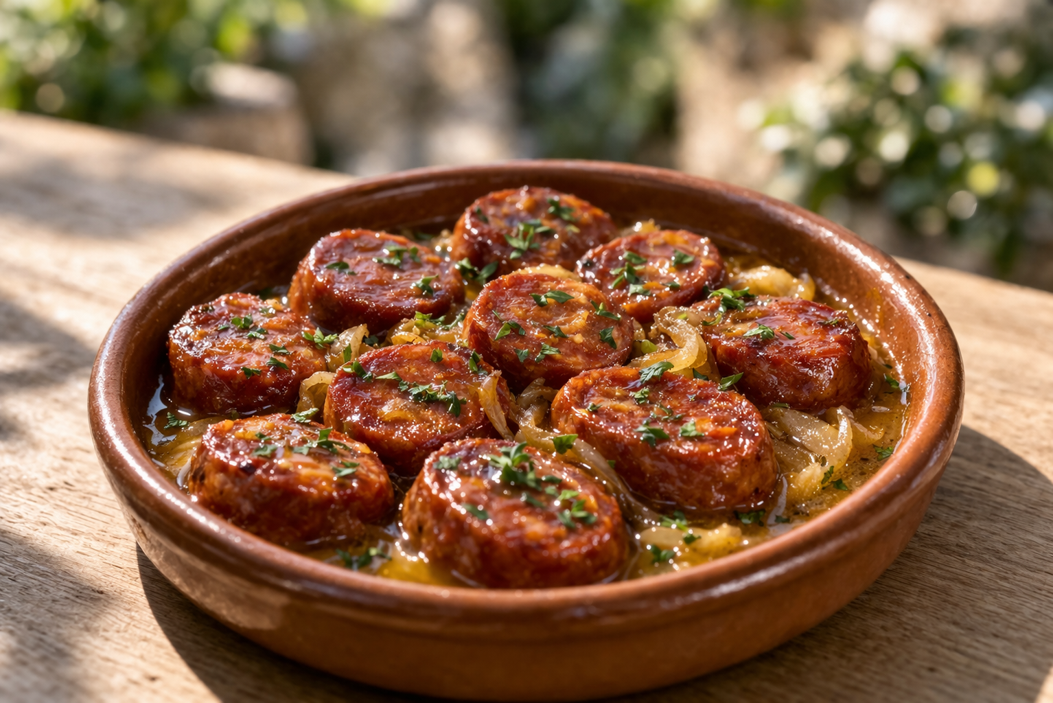 Chorizo a la sidra